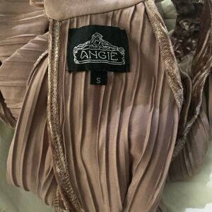 Angie Blush Pleated Dress